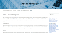 Desktop Screenshot of accountingtools.com